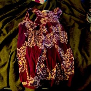 Purple sleeveless shirt